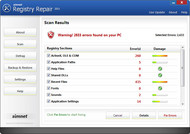 Simnet Registry Repair screenshot